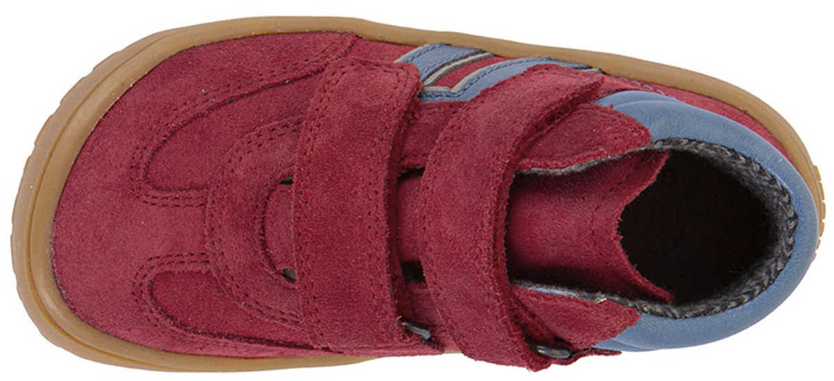 Leder Minimalschuhe Knöchelhoch + TEX Membran FRODDO Barefoot *F-Motion* ROT G3110285