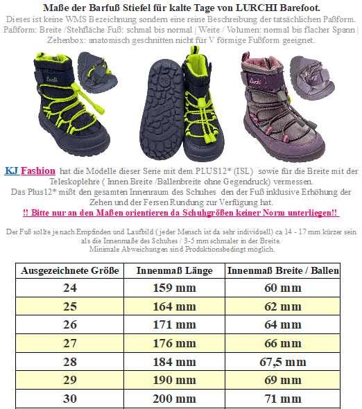 Gefütterte Minimalschuhe / Schneestiefel PU Mesh & TEX Membran *LURCHI Barefoot Jace 1 * Navy Lemon