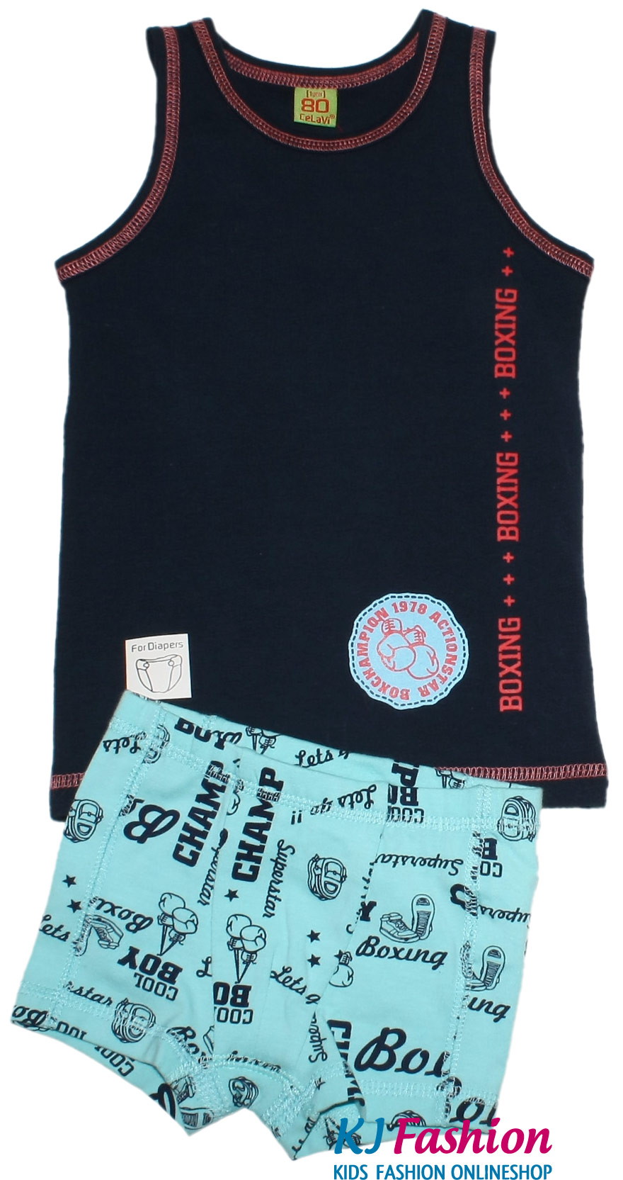 Tagwäsche Set / Unterwäsche Garnitur: Hemd & Panty Modell: BOXING von CeLaVi