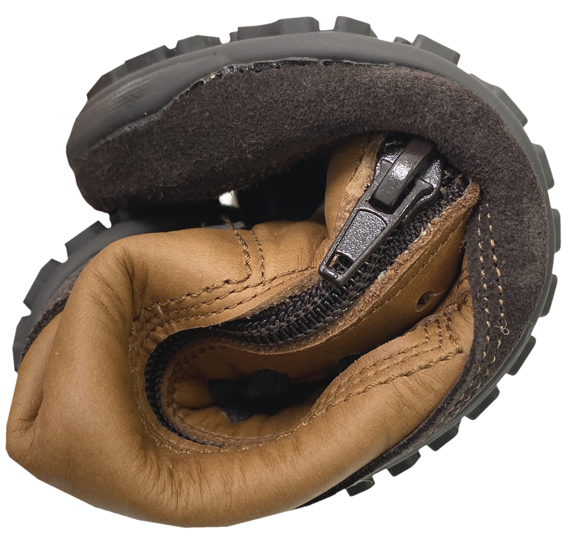 Barfußschuhe für den Winter, Premiumleder & Wollfutter ALASKAN Buffalo Carmel MAGICAL Shoes
