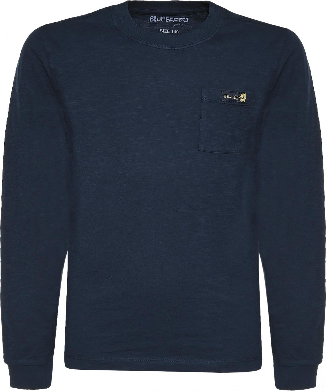 Lässiges Longsleeve in Dark Marine aus reiner BW von BLUE EFFECT  für Boys  6118