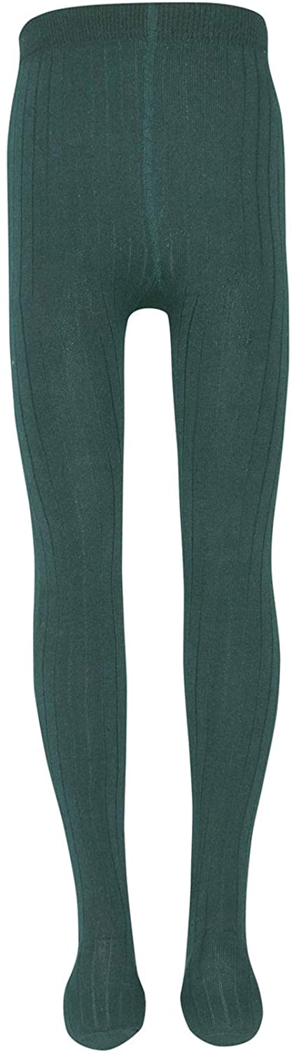 Super bequeme Feinstrick Strumpfhose, schmal gerippt in Jadegrün von EWERS  901035