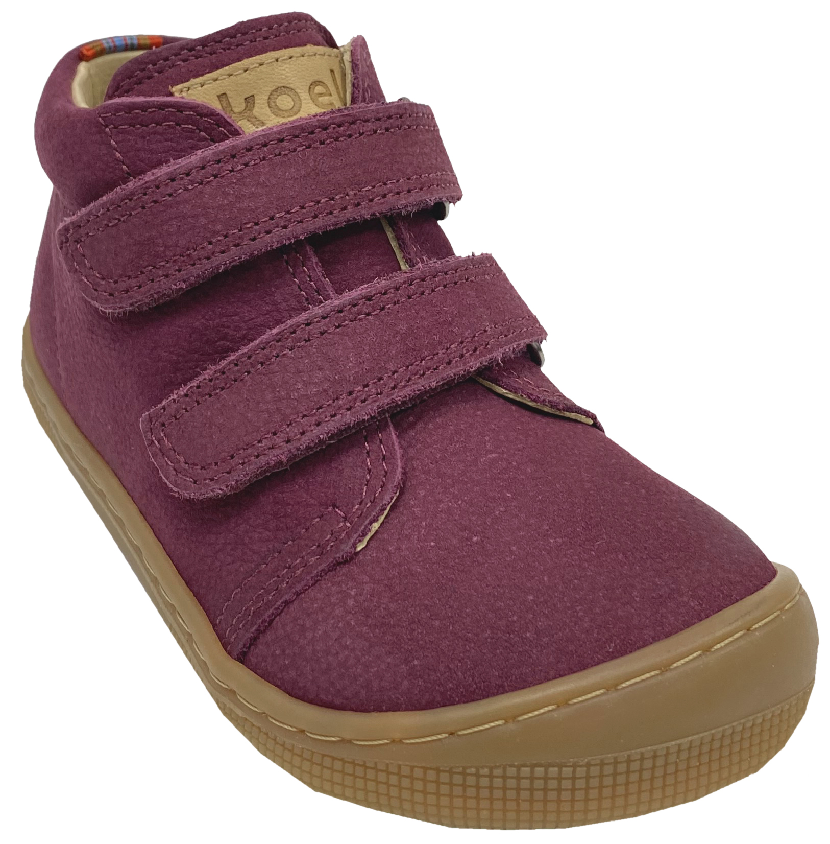 Halbschuhe aus Hydro Leder + Lederfutter von KOEL Barefoot *DON 2.0 * in Bordeaux Rot
