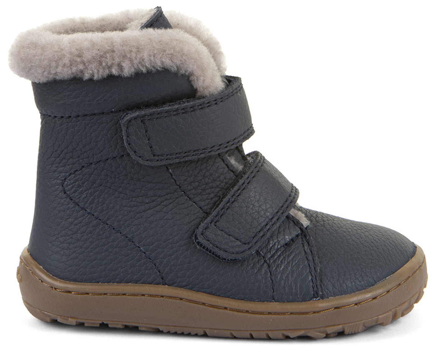 Barfußschuhe / Winterstiefel Nappaleder Dark Blue mit Lammfellfutter von FRODDO Barefoot G3160248