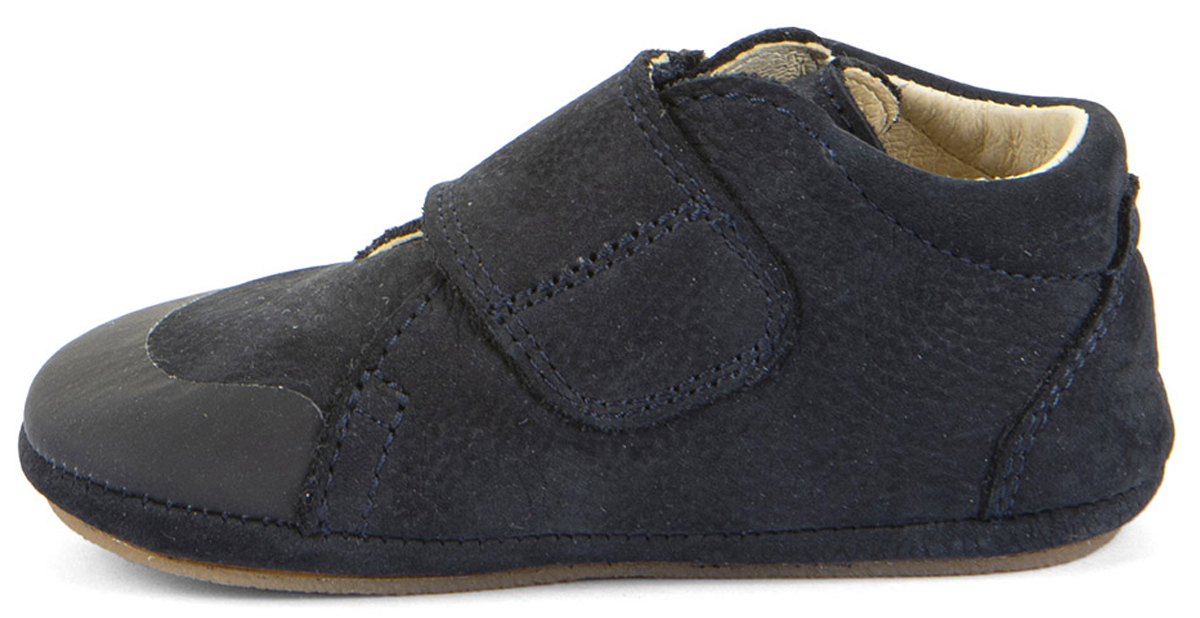 First Walk Lederschuhe in Dark Blue mit soft- knautschiger Minimalsohle von FRODDO Barefoot G1130024