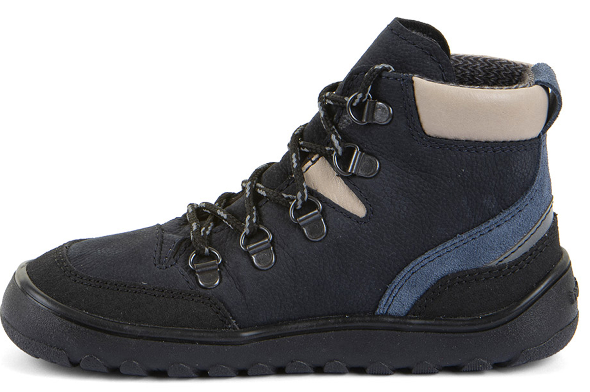 Leder Minimalschuh + TEX Membran in Dark Blue *FRODDO Barefoot UP Trail TEX* G3110290
