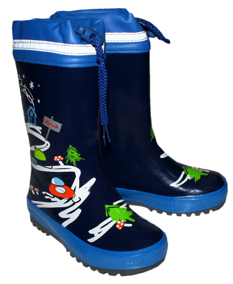 Gummistiefel aus Naturgummi mit Warmfutter Space Racer von MAXIMO  63203-783300