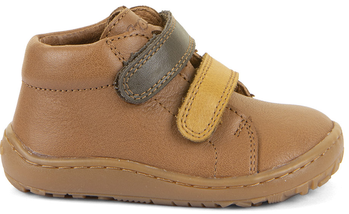 Barfußschuhe knöchelhoch aus Nappaleder von FRODDO in Cognac *First Step* G2130369