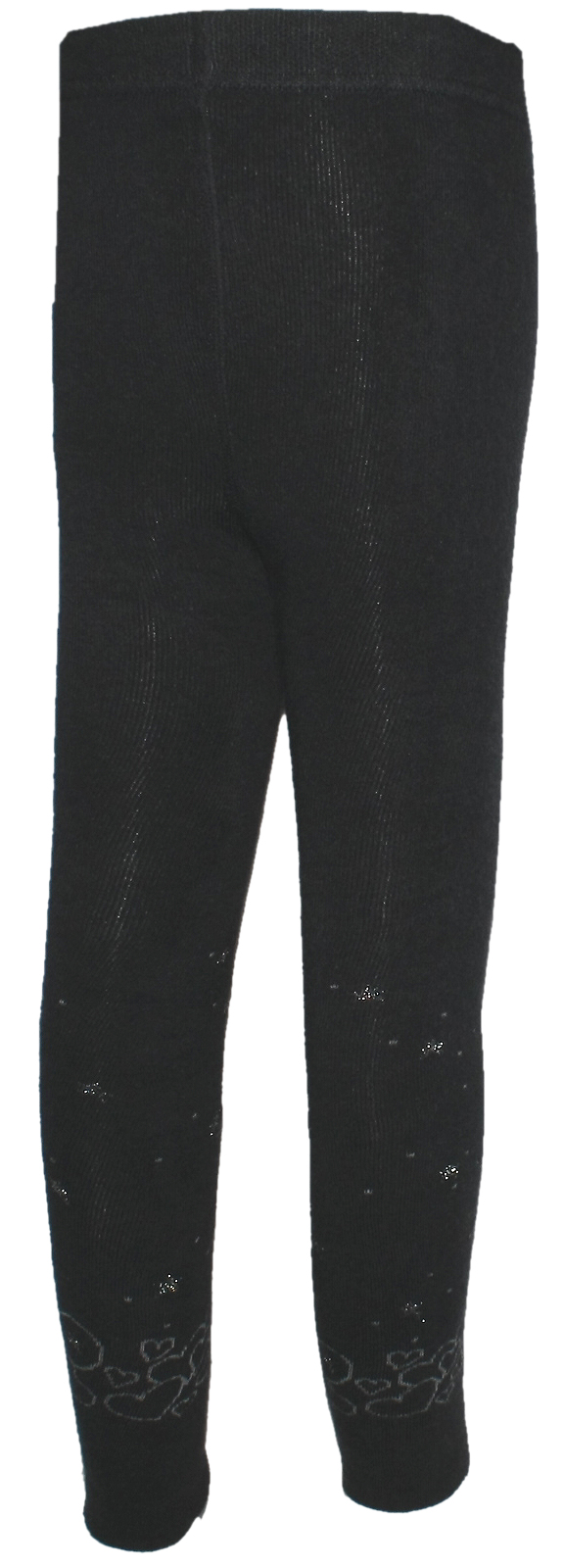 Thermo Leggings aus BW Vollfrottee in Anthrazit mit Glitzer Sternen von MAXIMO 301100