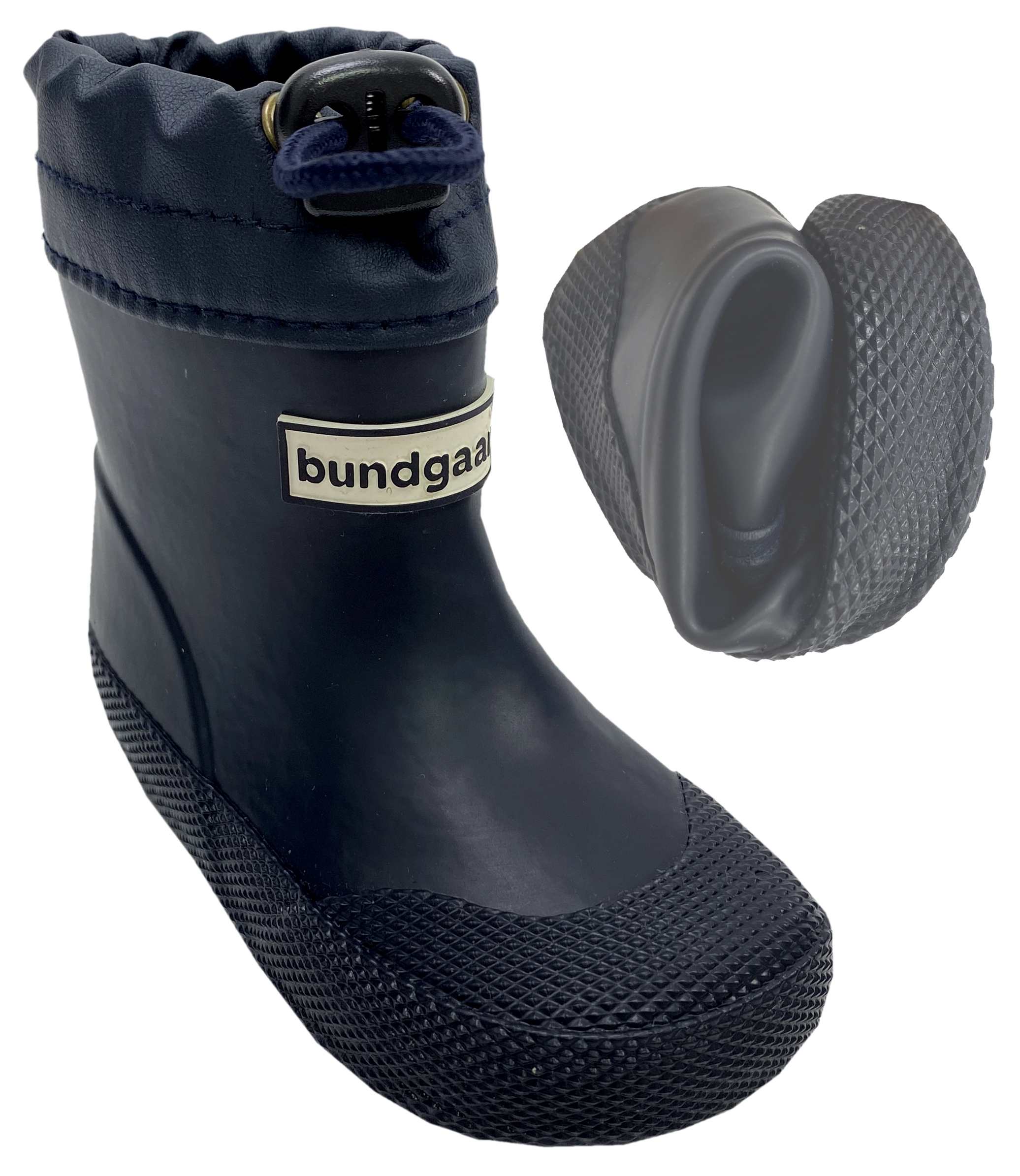 Extrem flexible & leichte Barfußschuhe / Gummistiefel Kurzschaft COVER in Navy von BUNDGAARD