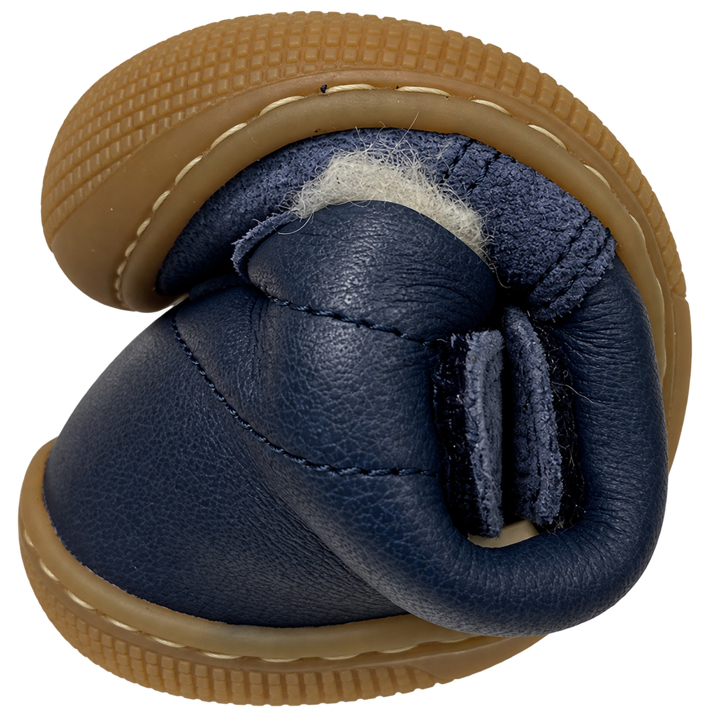 Winterstiefel / Barfußschuhe Nappaleder + TEX+ Schurwolle. in Navy von KOEL DIMO 07T047.102
