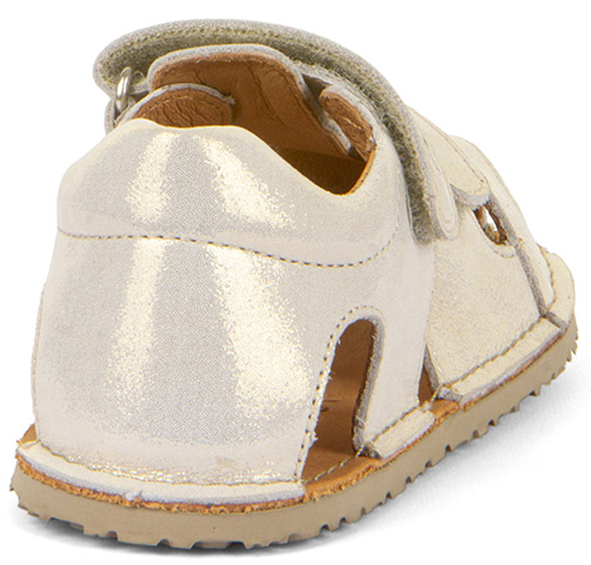 Barfußsandale aus Leder, Fersen & Zehenschutz von FRODDO *Flexy Avi* in Gold Shine G3150263