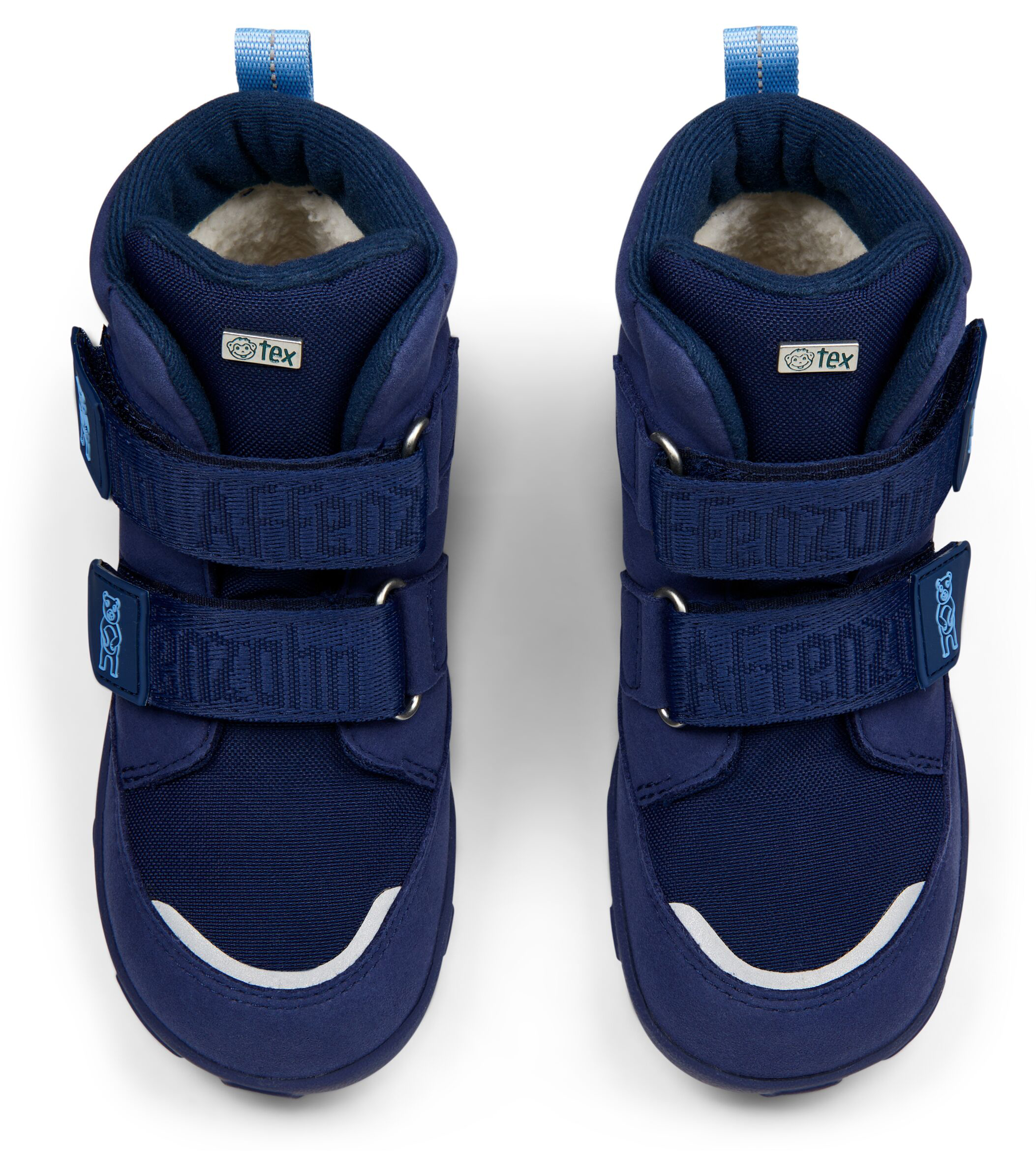Vegane Winterstiefel  von AFFENZAHN >TEX Membran Mid Boot Comfy Bär in Blau