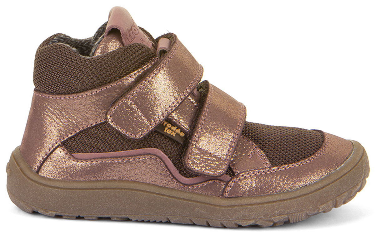 Barfußschuhe aus Leder & Mesh, TEX Membran & Textil Futter, Rose Gold /Braun v. FRODDO G3110254