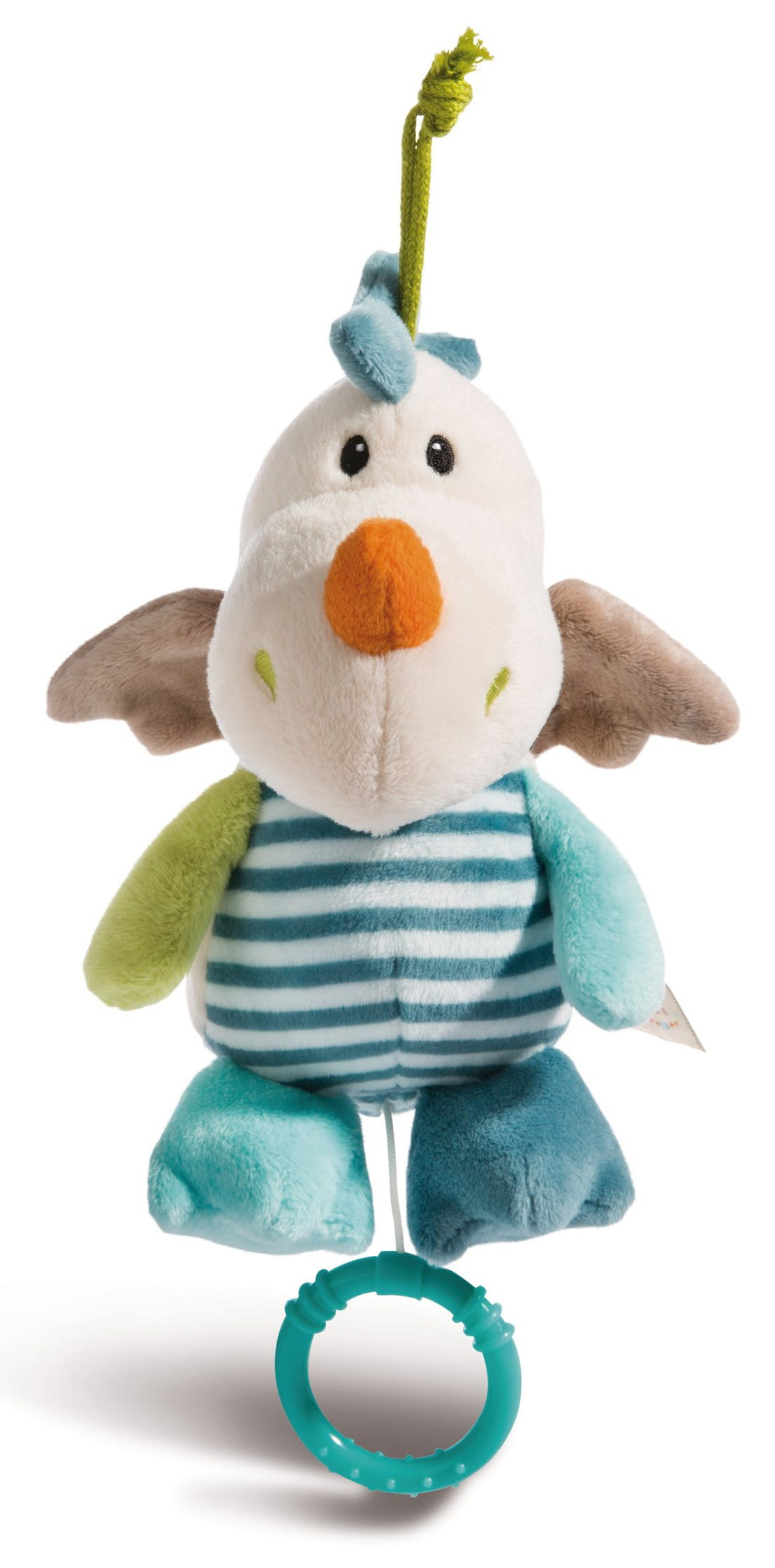 Spieluhr aus weichem Plüsch - Kleiner Drache - Melodie: "Schuberts Wiegenlied" von NICI 43708