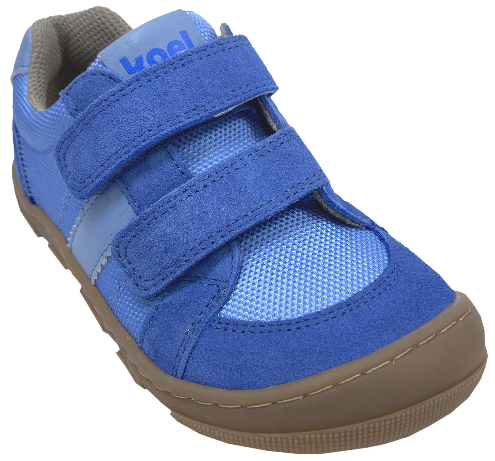 Barfuß Sneaker, Doppelklett Extra Weite & Breite *KOBI Fabrics * in Royal Blue von KOEL Barefoot 15W005.50K