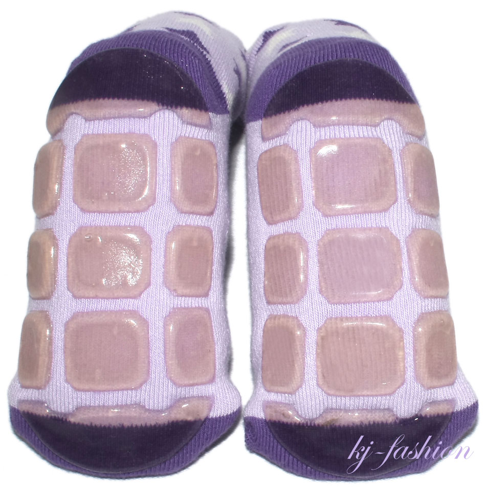 Stoppersocken aus BW Vollfrottee von MELTON * Flieder / Violett Sterne * 2148-741