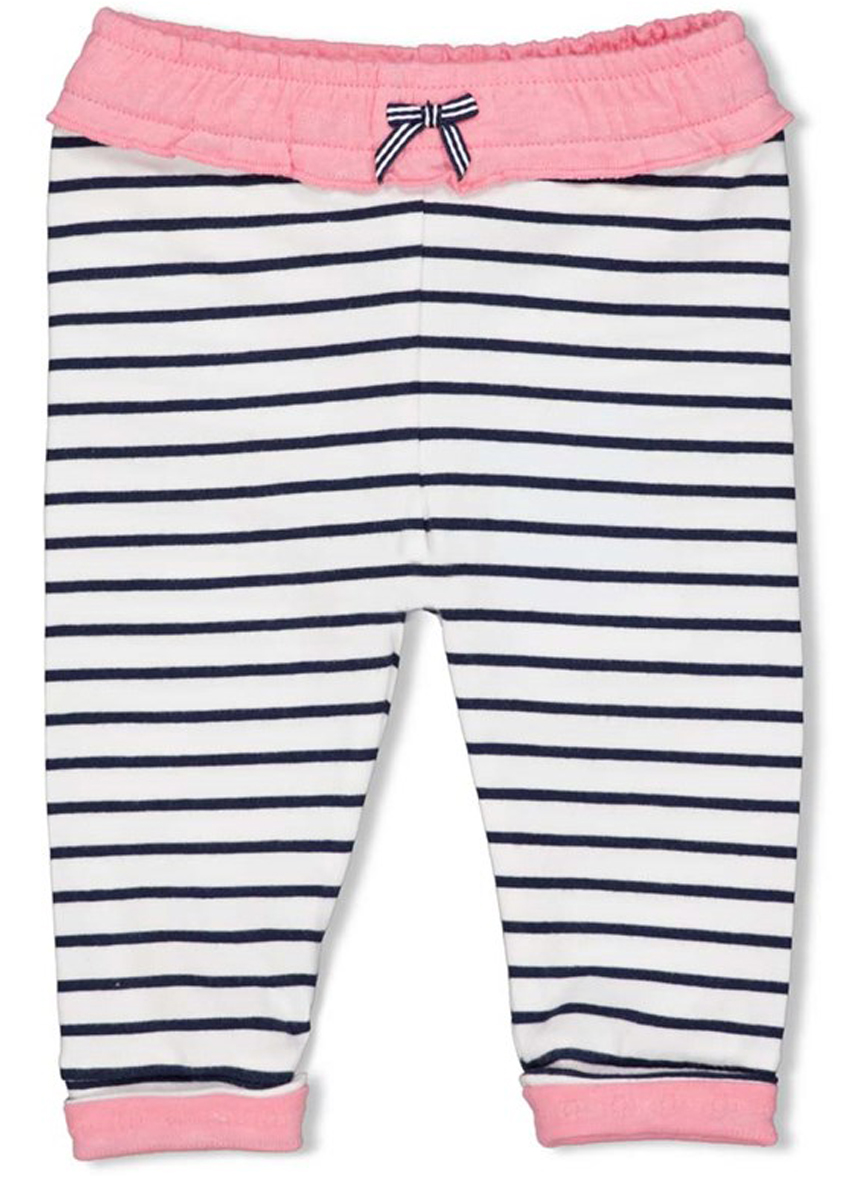 Lange Jersey Hose Blau/weiß geringelt für Mädchen von FEETJE  Seaside Kisses 1616