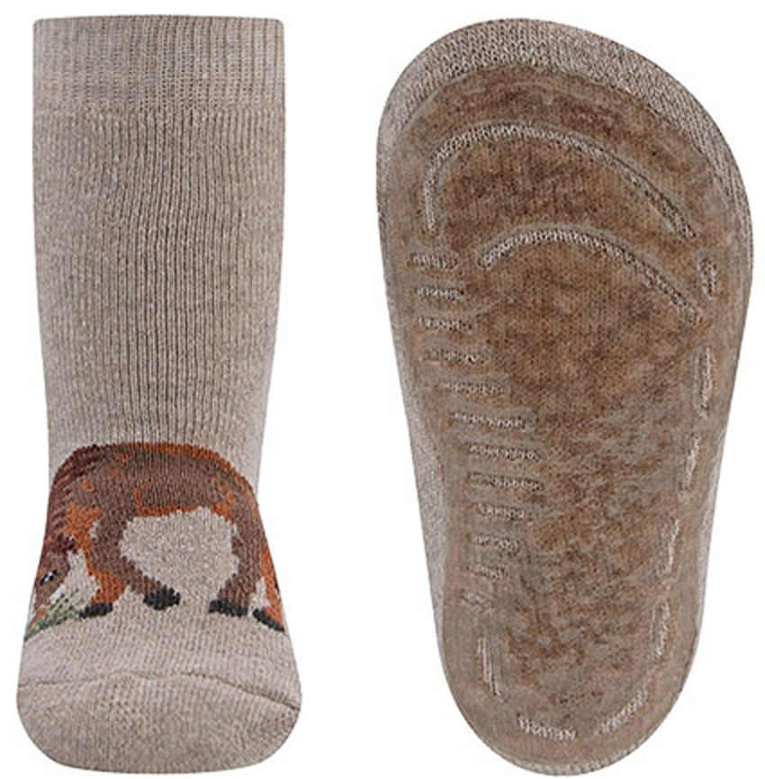 Stoppersocken aus BW Vollfrottee Softstep Sohle v. EWERS in Beige * Pferd * 221389