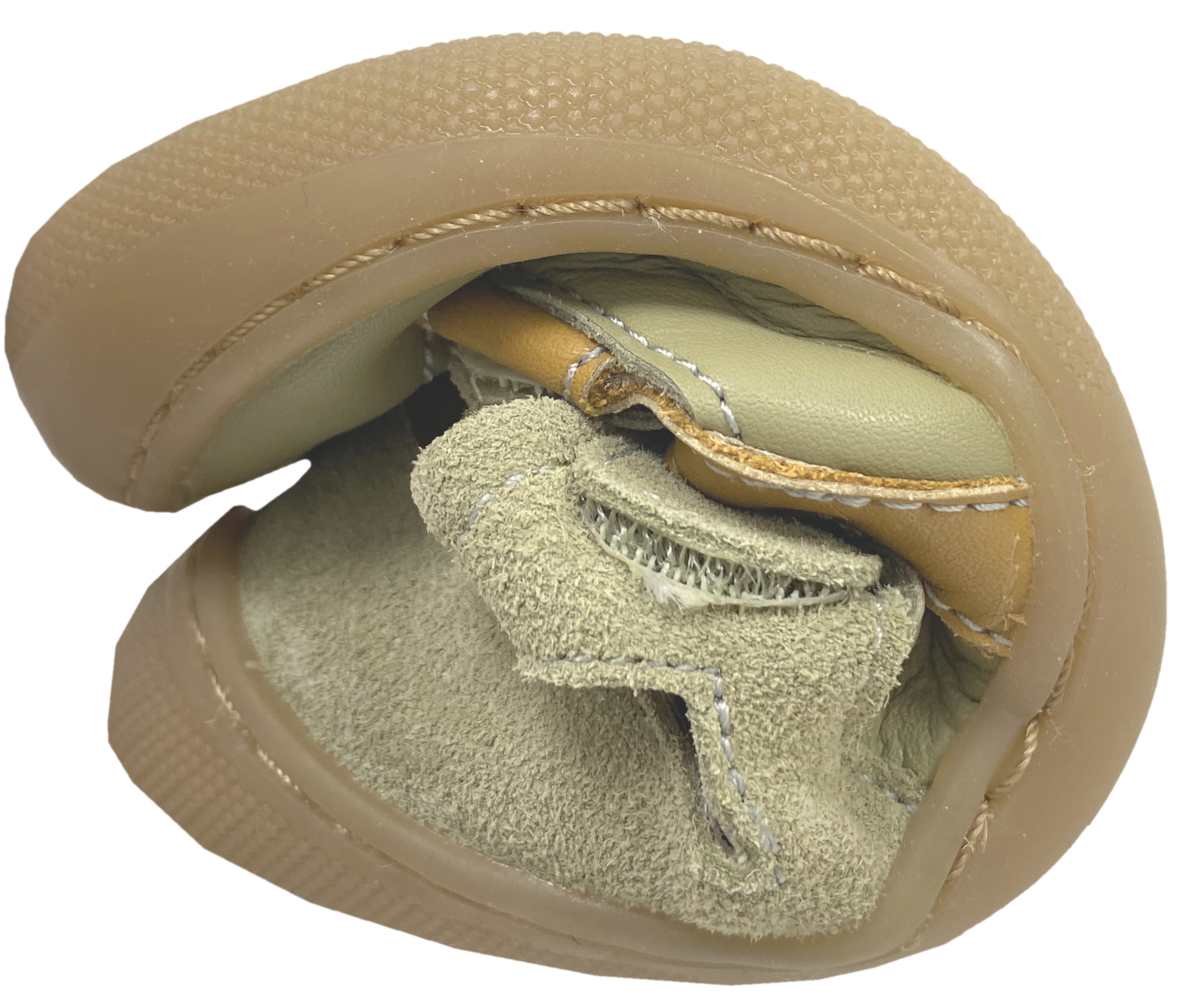Halbsandalen / Barfußschuhe aus Leder in Stone Zucca von NATURINO Barefoot Modell Jaffo
