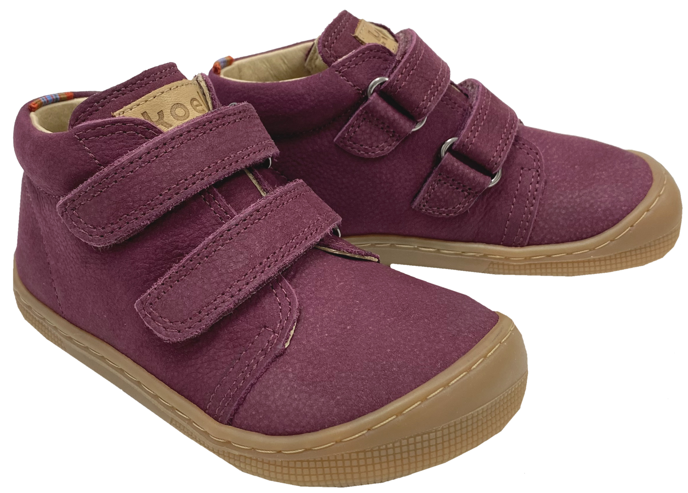 Halbschuhe aus Hydro Leder + Lederfutter von KOEL Barefoot *DON 2.0 * in Bordeaux Rot