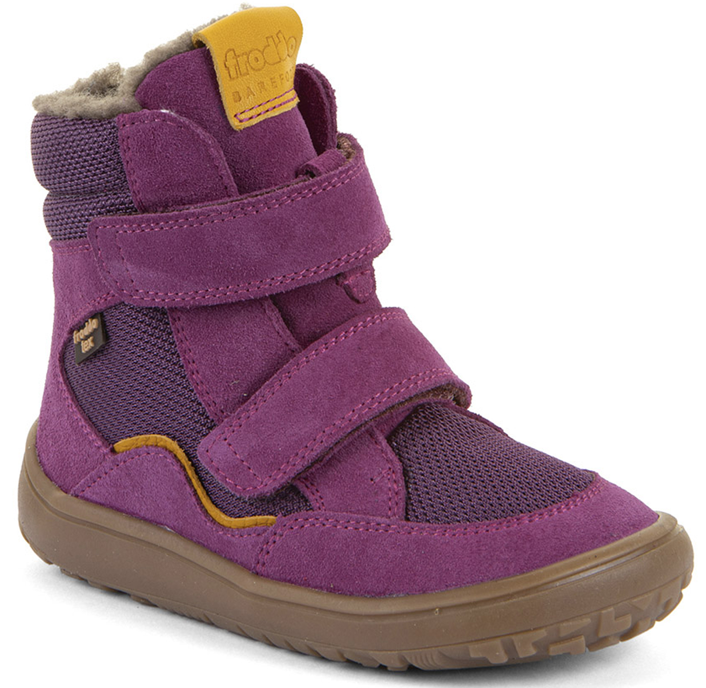 Winterstiefel Leder + Mesh +TEX +Schurwollfutter Pink/Lila FRODDO Barefoot G3160247