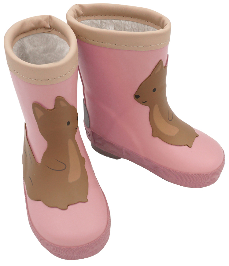 Gummistiefel Mittelschaft o.Stulpe + Warmfutter in Rosa Eichhörnchen von MAXIMO 134965