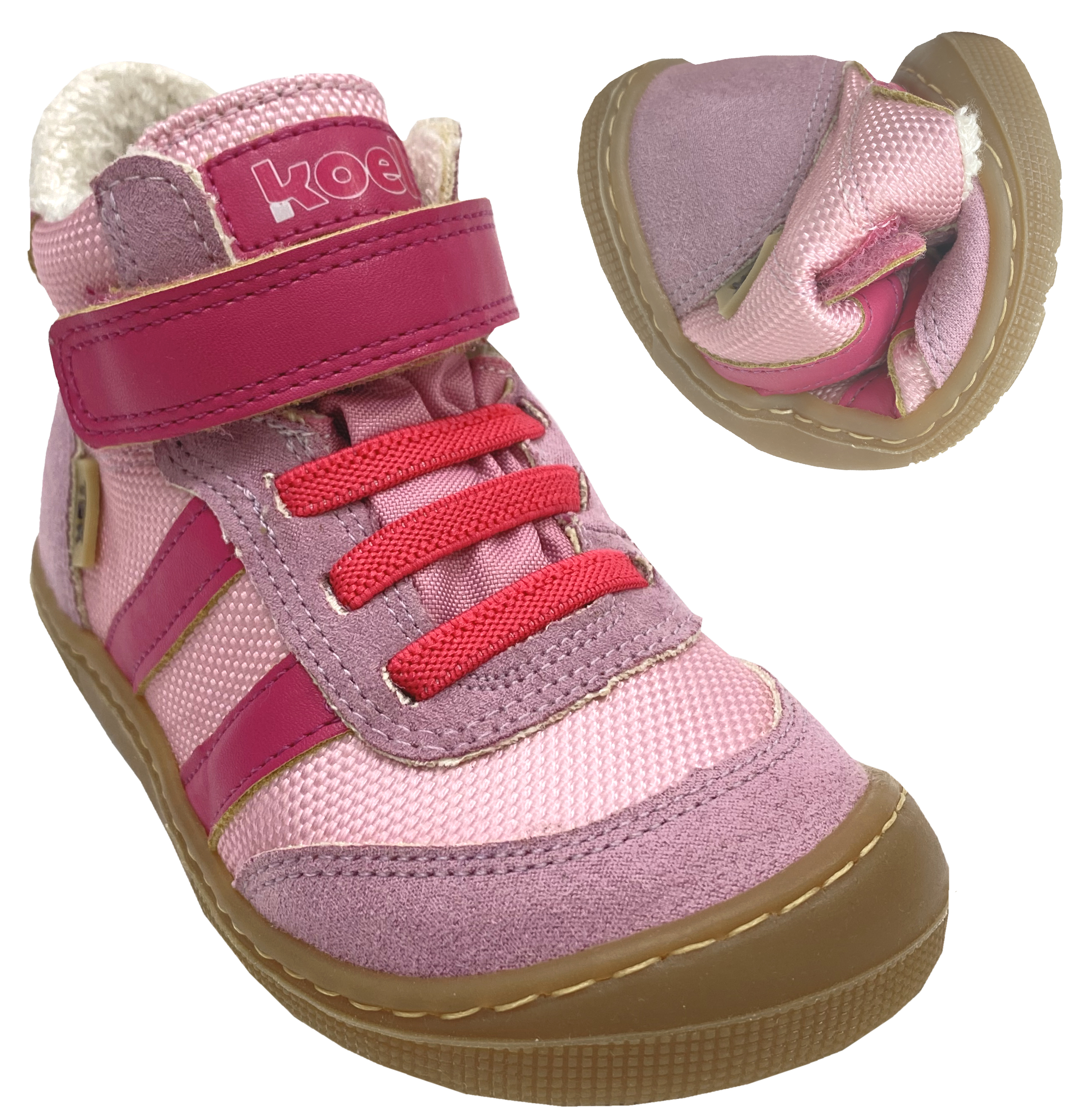 Barfußschuhe Knöchelhoch DANIEL Bambusfutter & TEX Membran  in Old Pink / Rosa von KOEL