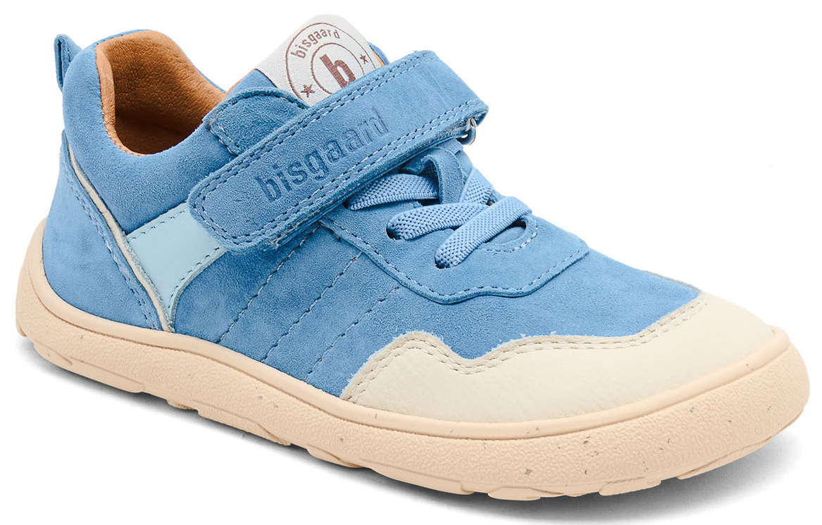 Trendige Barfuß Sneaker BF.Baloo aus Leder in Blue von BISGAARD Barefoot 44112
