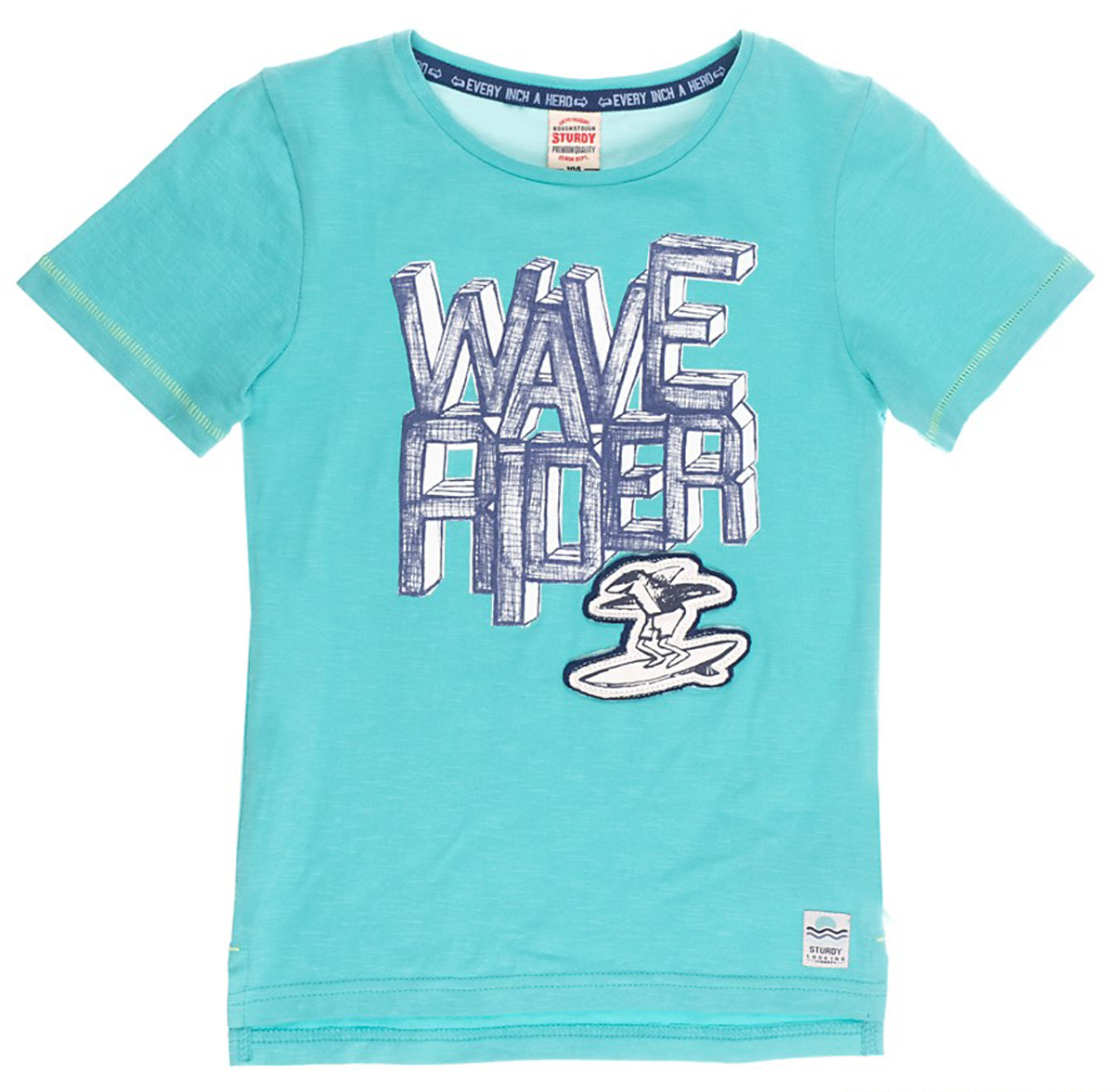 Cooles T.-Shirt für Jungen, Schmal geschnitten, BW Jersey in kräftigem Aqua von STURDY Scuba 0236