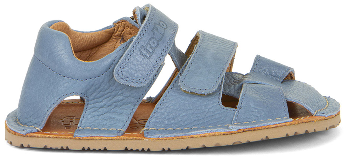 Barfußsandale aus Leder, Fersen & Zehenschutz von FRODDO *Flexy Avi* in Jeans G3150263