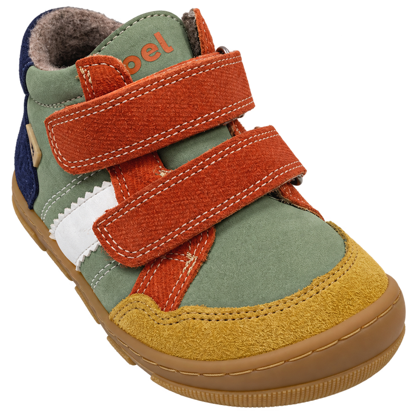 Leder Barfußschuhe mit Wollfleece Futter TEX Membran KOEL Barefoot *Kabriel 3.0 Green* Extra Wide 15T008.305