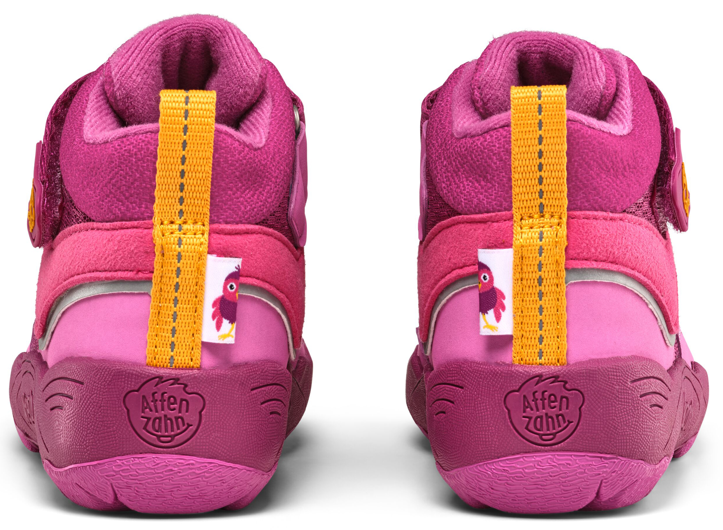 Veganer Übergangsschuh / Low Boot von AFFENZAHN * EXPLORY * Vogel in Berry / Pink