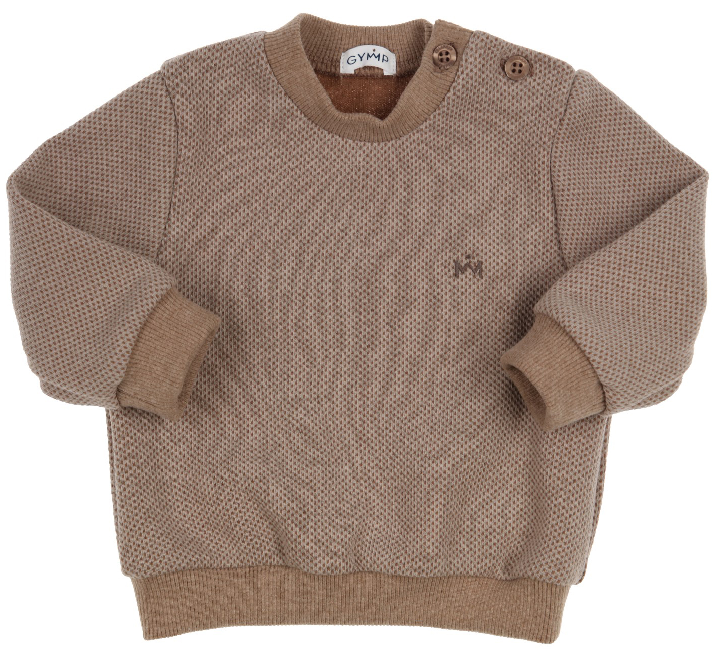Schlicht schicker Sweater aus kuschelweichem Sweat in Beige / Hellbraun von GYMP  2845-20