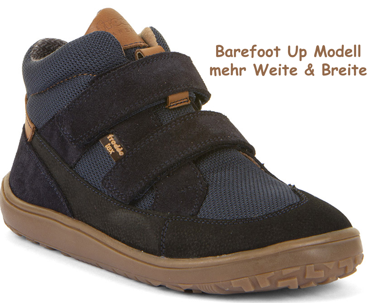 Halbhohe Barfußschuhe *UP+*, Leder +TEX+Textil Inlay in Dark Blue  FRODDO G3110268