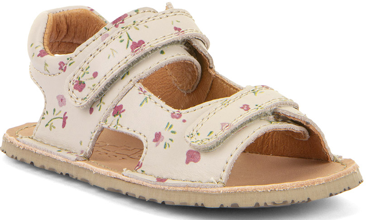 Flexible Barfuß Leder Sandalen FLEXY Mini in Flower Nude von FRODDO G3150270