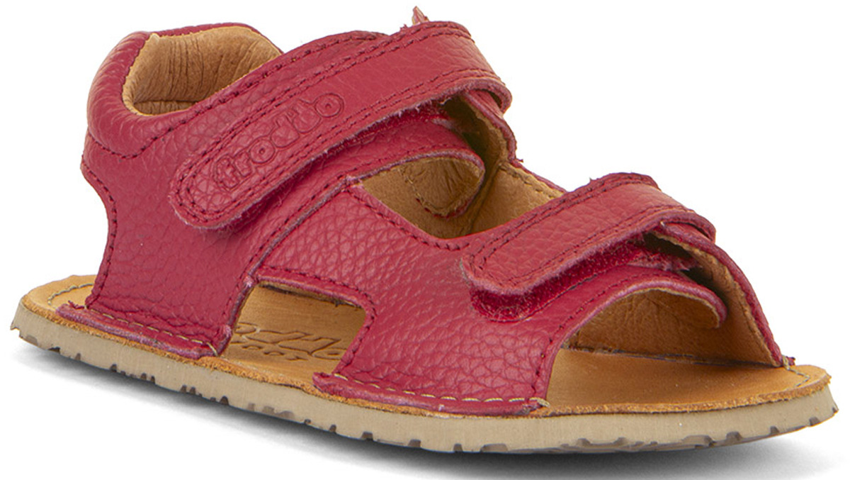 Flexible Barfuß Leder Sandalen FLEXY Mini in Rot von FRODDO G3150270