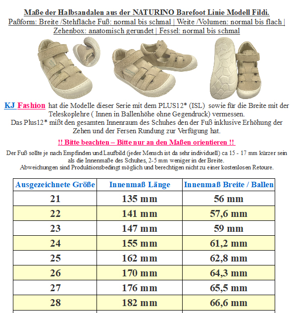 Halbsandale / Minimalschuhe aus Suede Leder in Sand / Beige von NATURINO Barefoot Modell FILDI