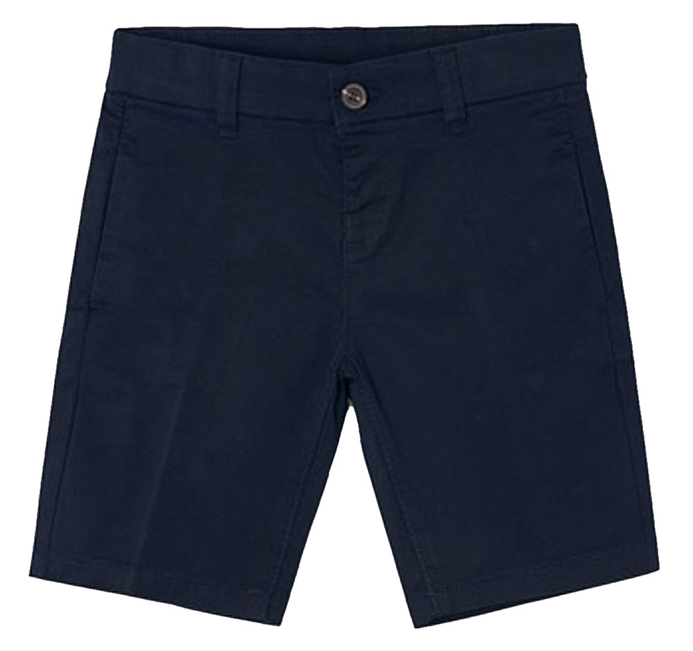 Schlichte Chino Shorts, Bermuda Länge in Marine , kurze Hose für Jungen von MAYORAL 202