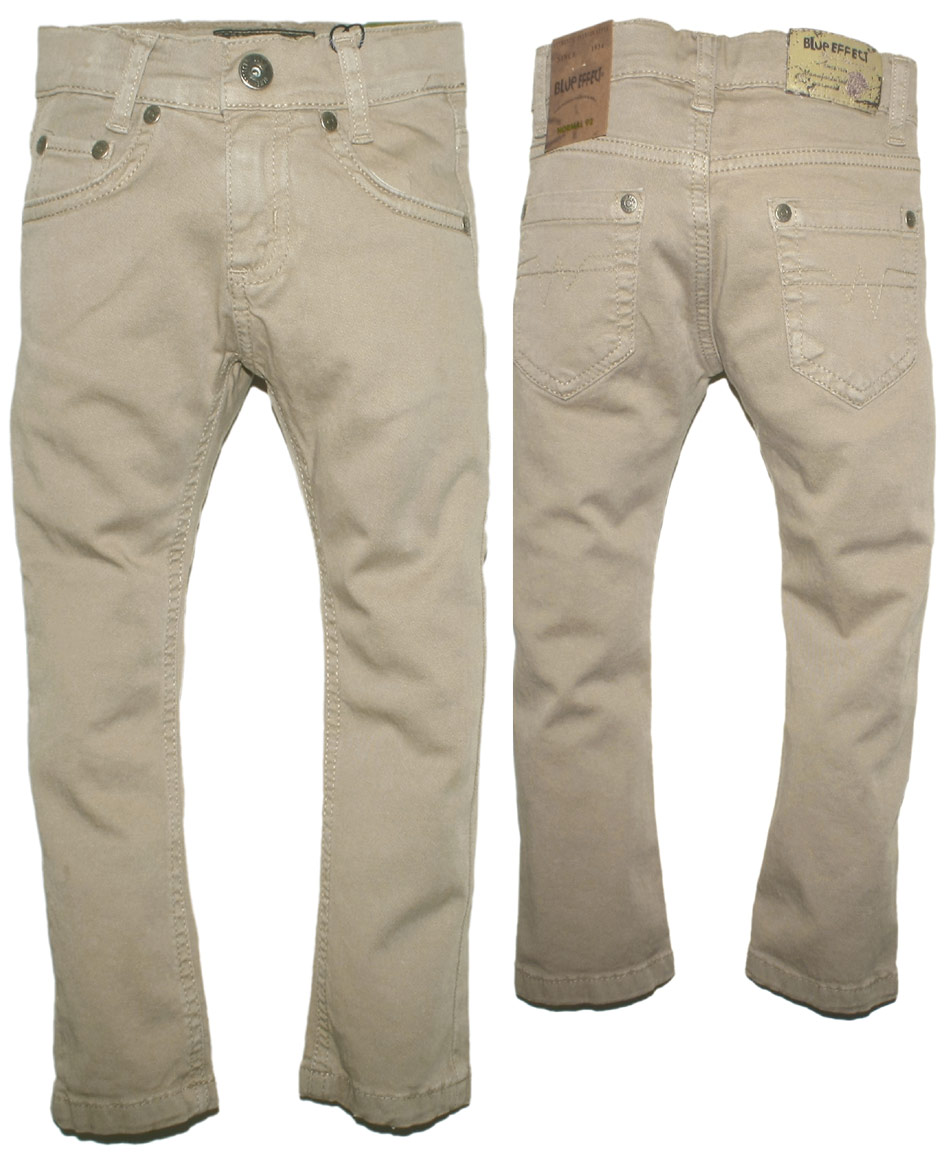 Color Denim in Beige / Sand von BLUE EFFECT Skinny Fit Weite: Normal 2113