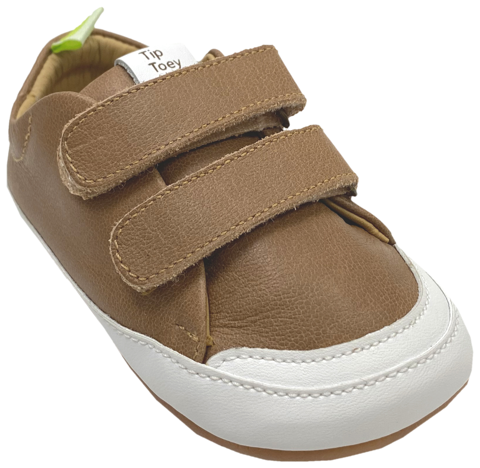 Knautschiger Lederschuh mit Minimalsohle Barfußsneaker *BOSSY* Braun von TIP TOEY JOEY