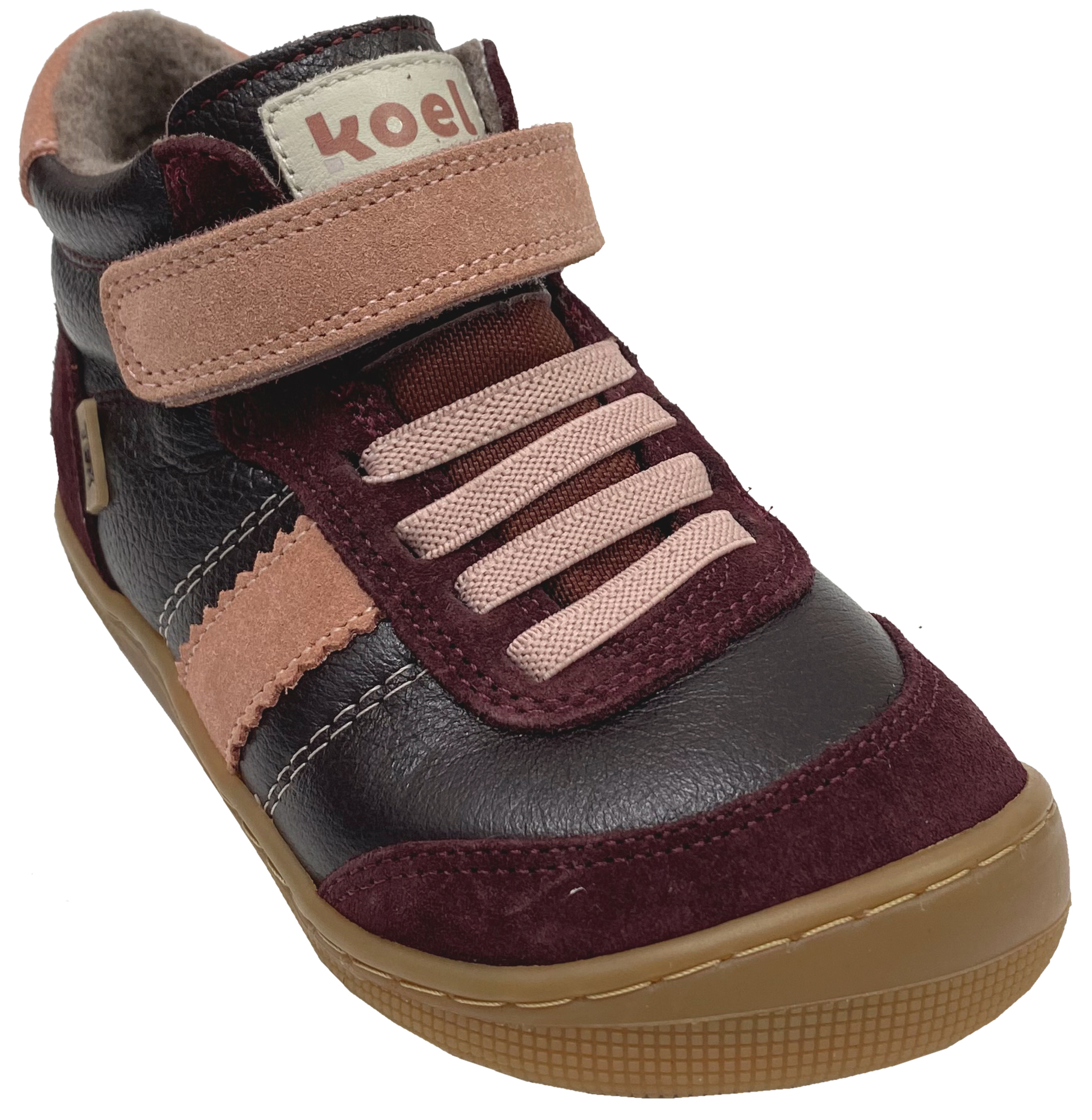 Knöchelhohe Minimalschuhe Leder, Wollfleece Futter + TEX > KOEL Barefoot * DANIEL 3.0 * Bordo 07T055.303