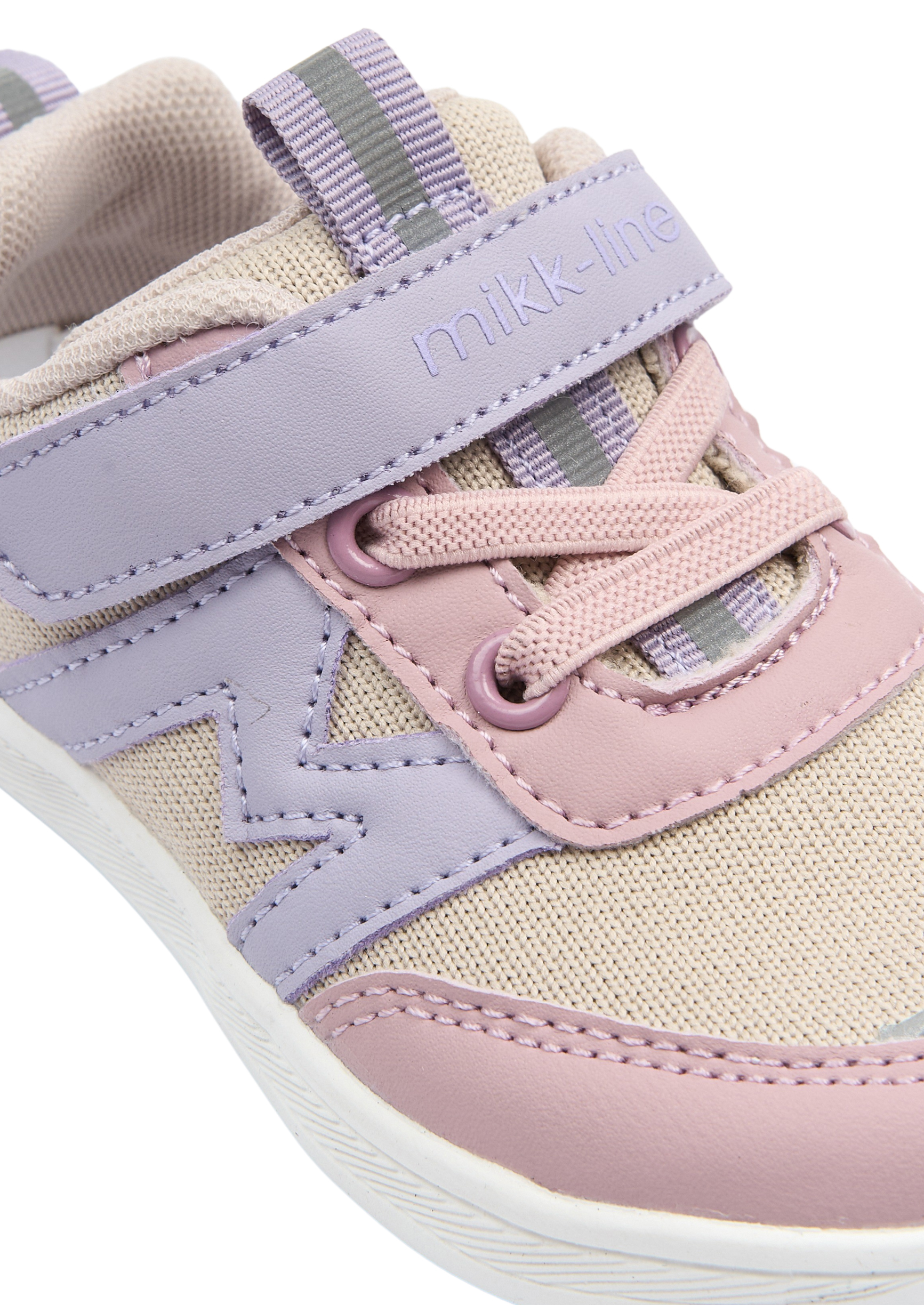 Barfuß Sneaker VEGAN Mesh Gewebe Non Marking Sohle *MIKK Line Barefoot* Mauve Beige 3014