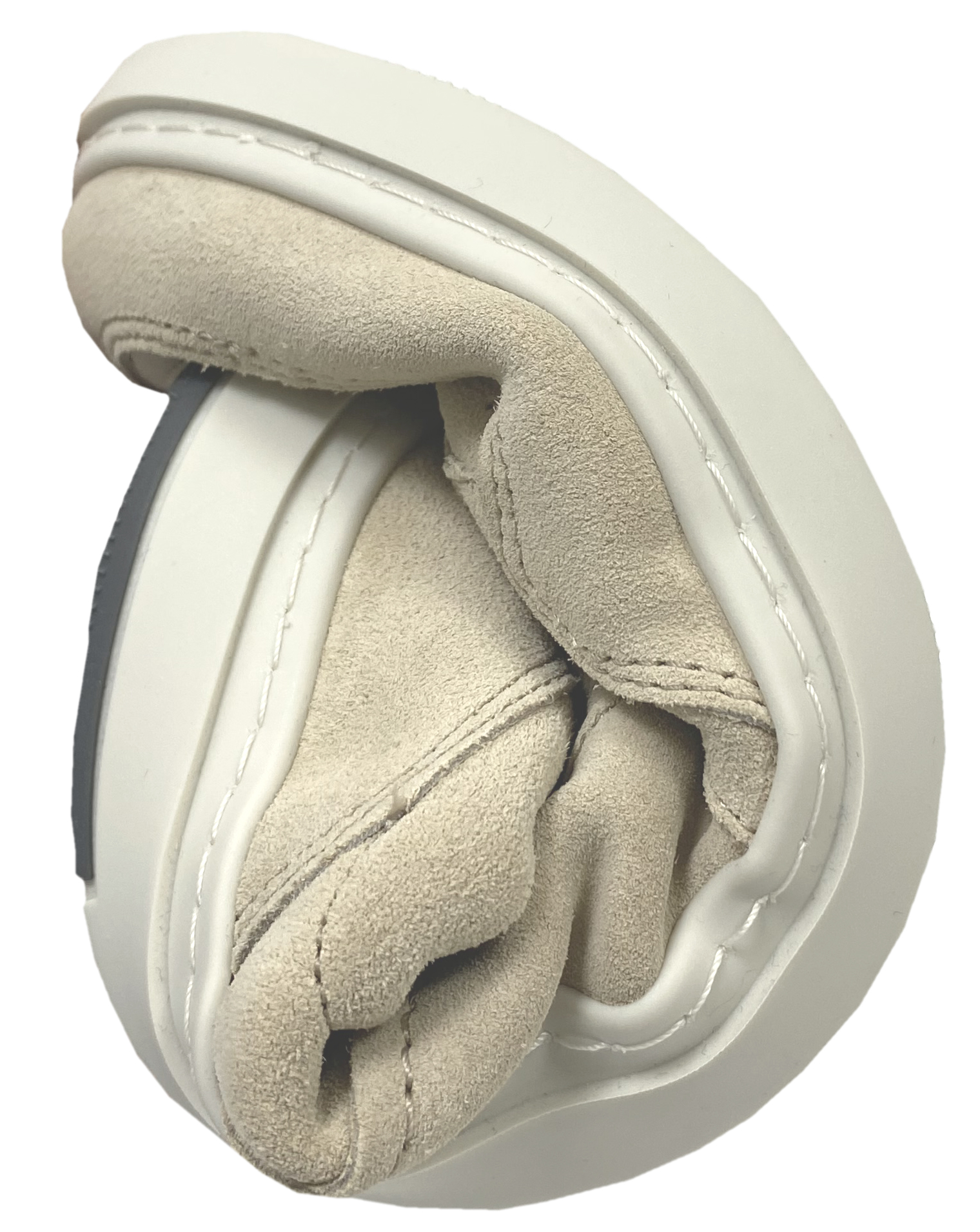 Lässiger Barfuß Sneaker aus Veloursleder für kräftige Füße von BLUSUN 600+ Light Beige