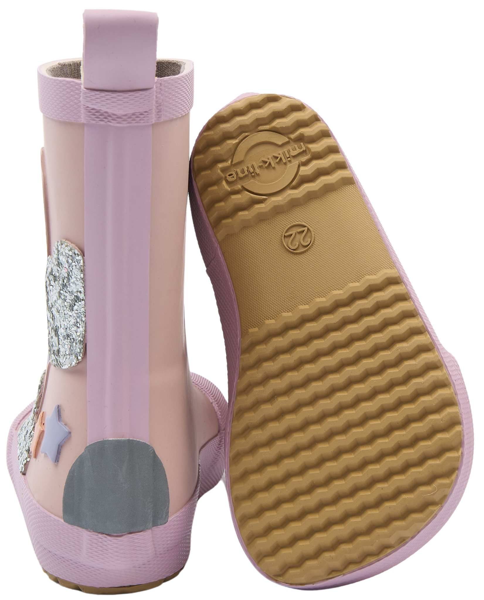 Barfußgummistiefel in tollen Designs von MIKK LINE Modell 38108 Rainbow Glitzer