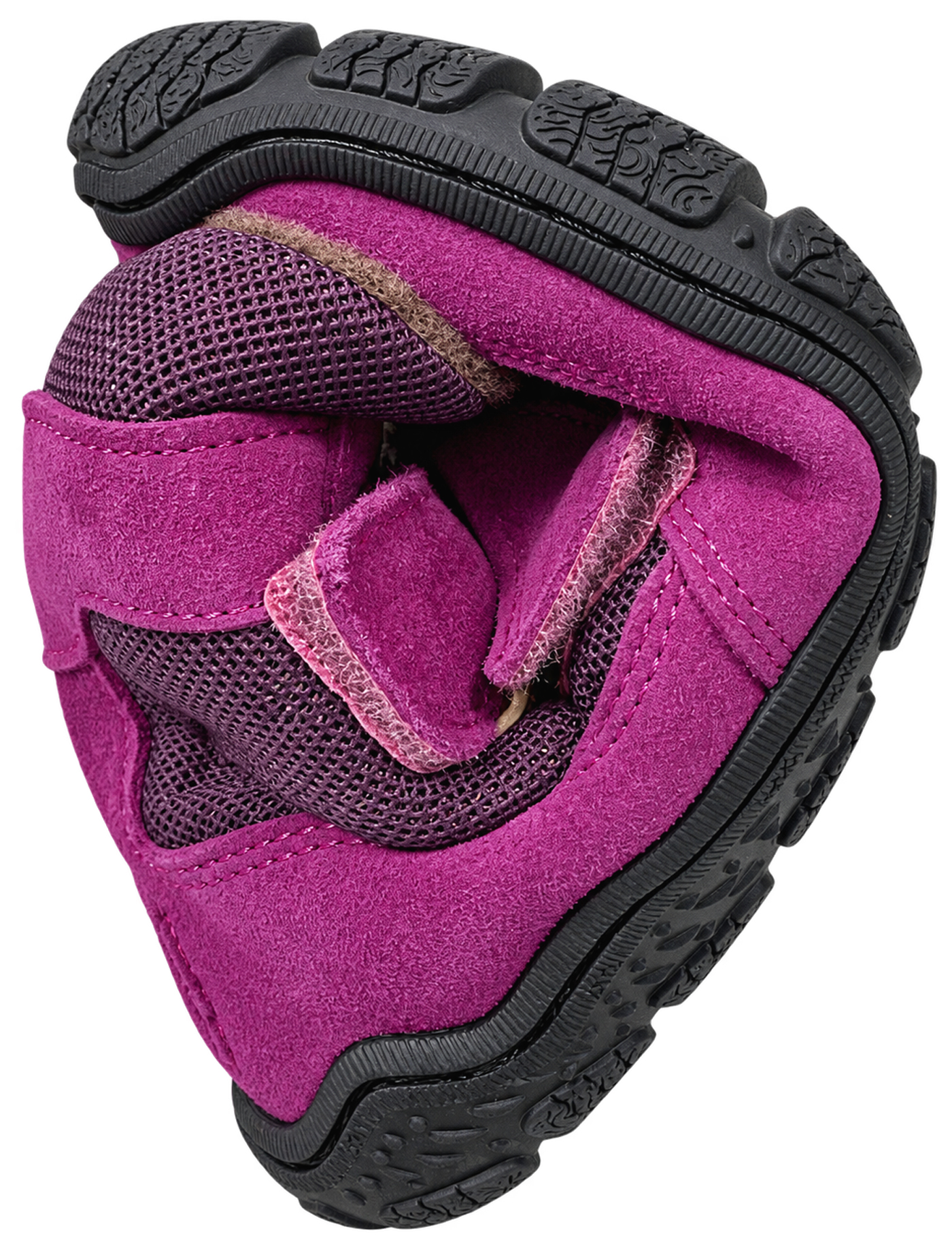 Trekking Stiefel mit Schurwollfutter / Waldkita von KOEL Barefoot * RYN Wool * Lavendel/Pink 34T014.302