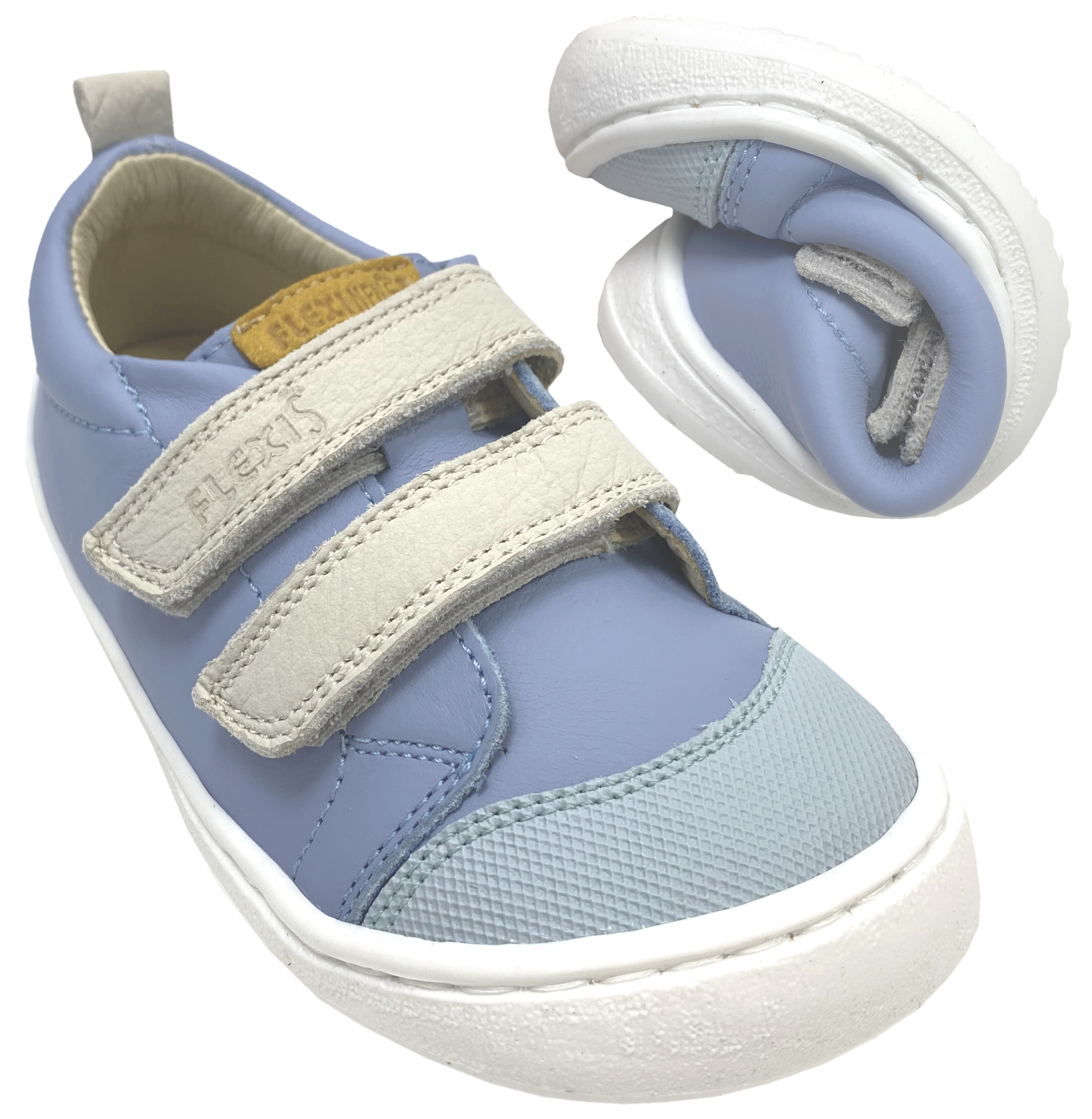 Barfuß Sneaker in hellem Jeansblau / Celeste von FLEXI NENS 42932