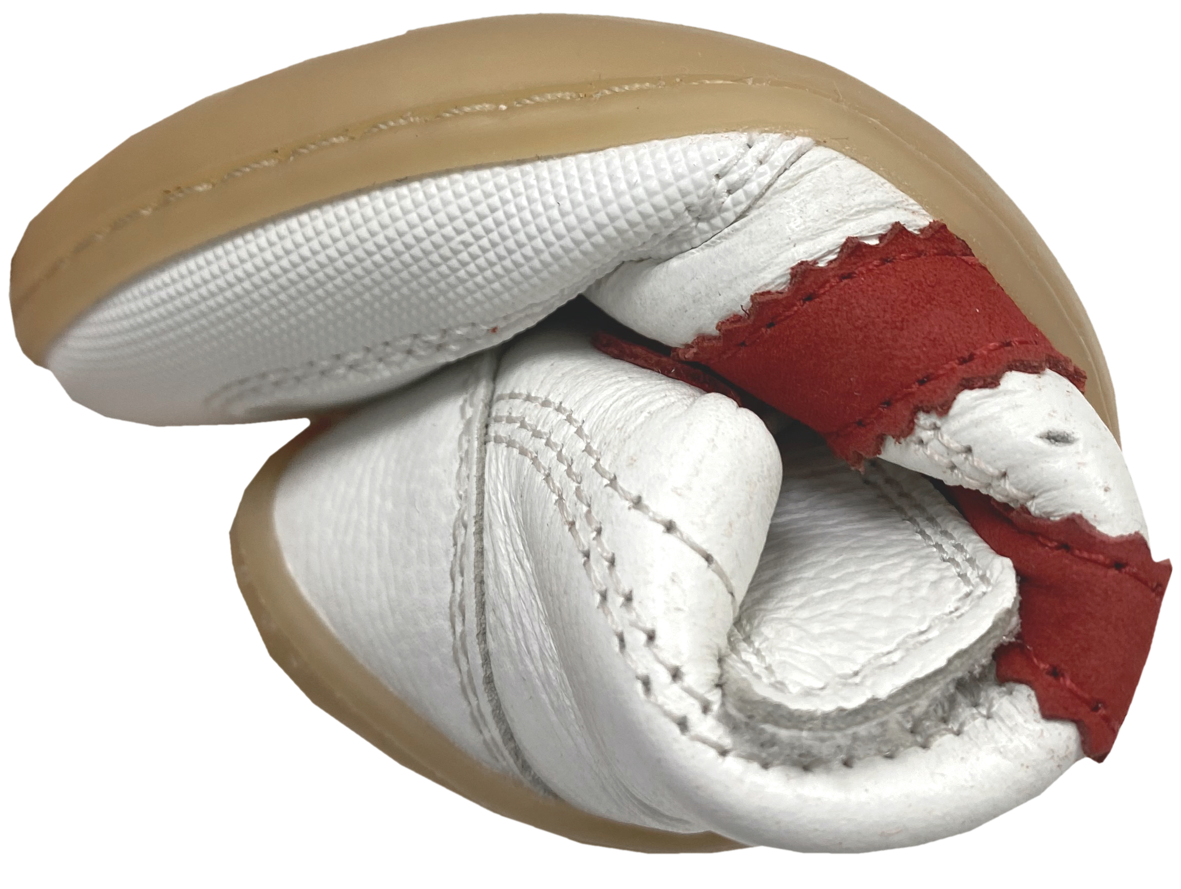 Barfuß-Sneaker, Non-Marking Sohle, Weiß/ Rot von CHETTO Barefoot