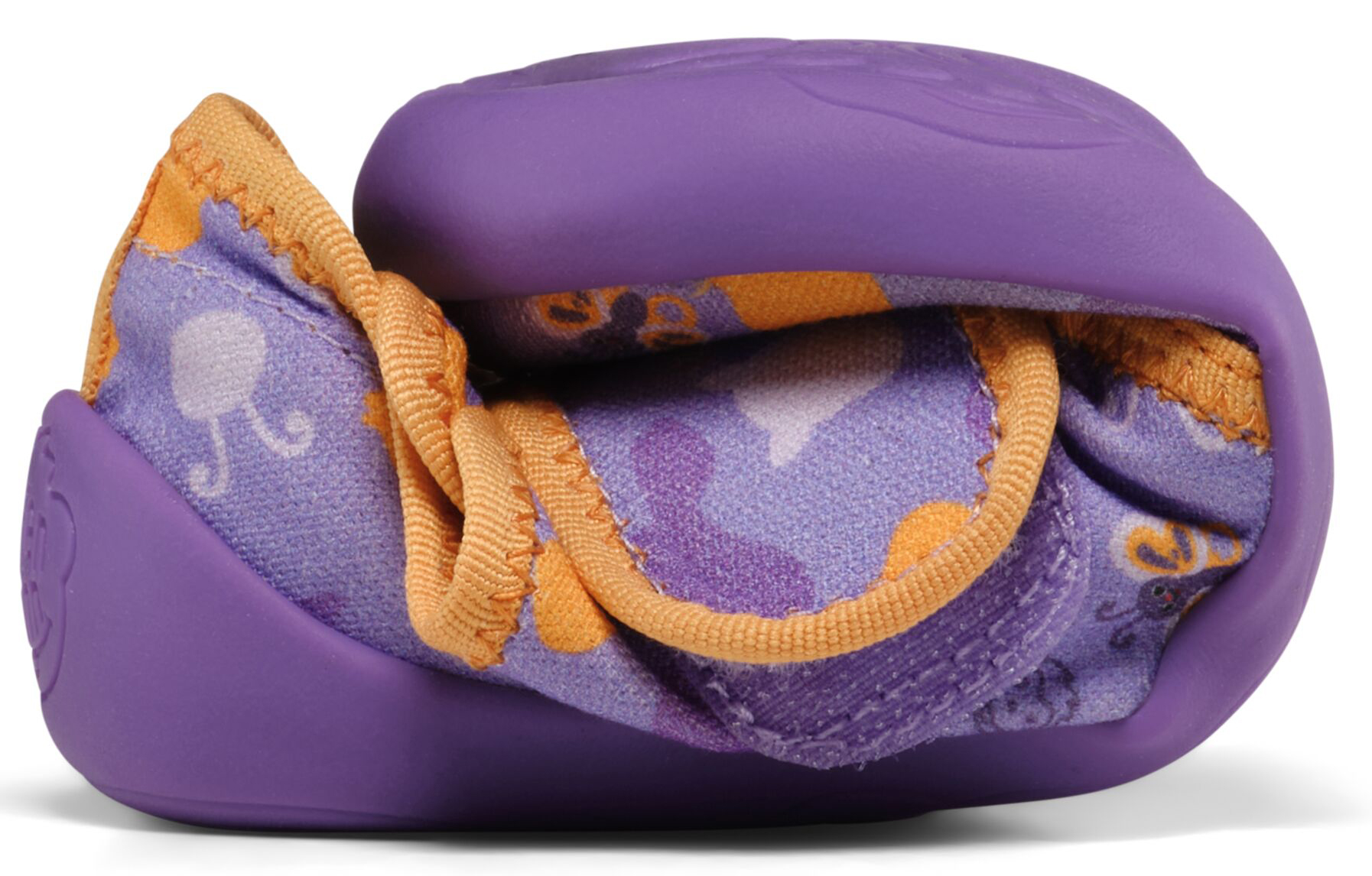 Leichte & flexible Hausschuhe * Cotton MOVY * mit Klett von AFFENZAHN Butterfly in Purple