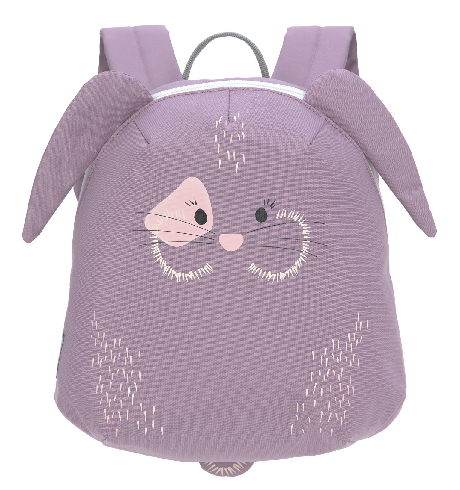 KITA Rucksack Tiergesichter 1-3 Jahre, Tiny Backpack About Friends * Hase * von LÄSSIG